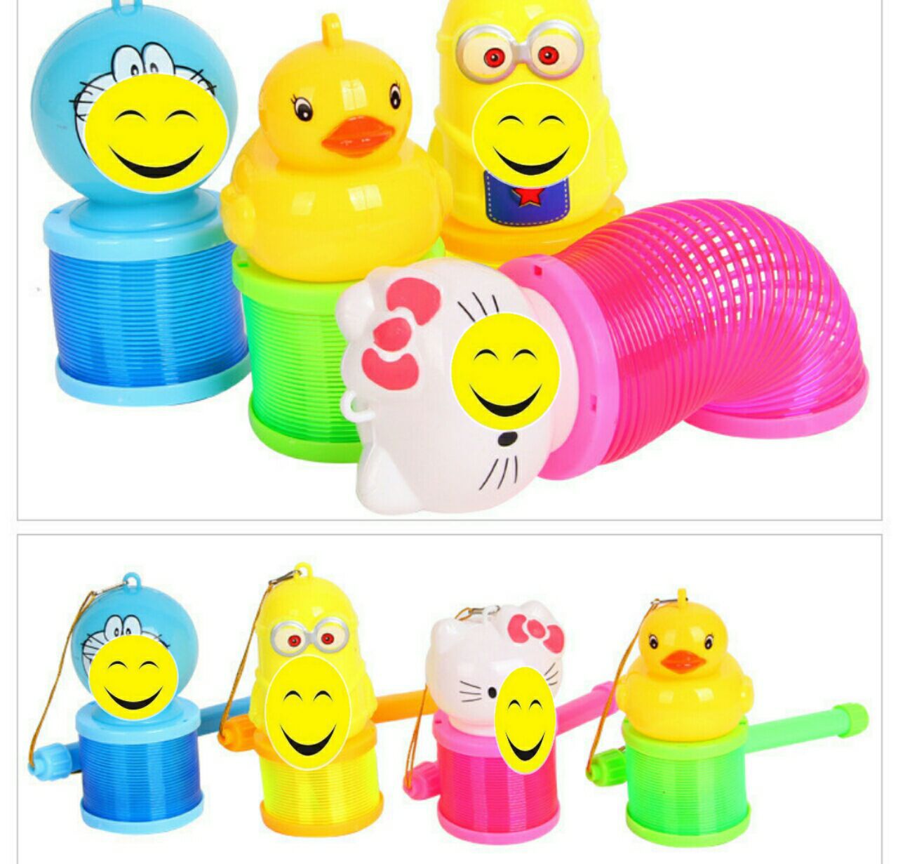 Children's Portable Plastic Small Bell Pepper Luminous Cartoon Mid-Autumn Festival Rainbow Spring New Year's Day Lantern Stall Night Market Toys Wholesale