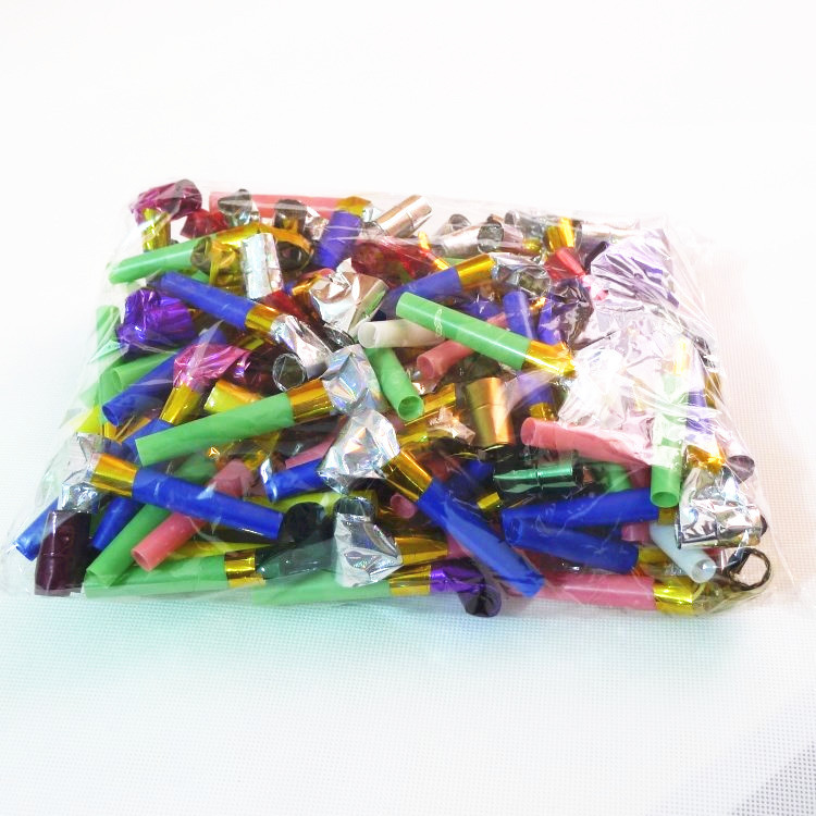 Blowing Dragon Whistle 6cm Children's Party Horn Trumpet Toy Dot Children's Day Party Paper Children's Stall Supply