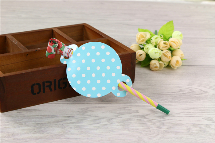 Paper toy trumpet whistle blowing dragon with mouth cover birthday party children's birthday party props.