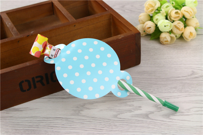Paper toy trumpet whistle blowing dragon with mouth cover birthday party children's birthday party props.