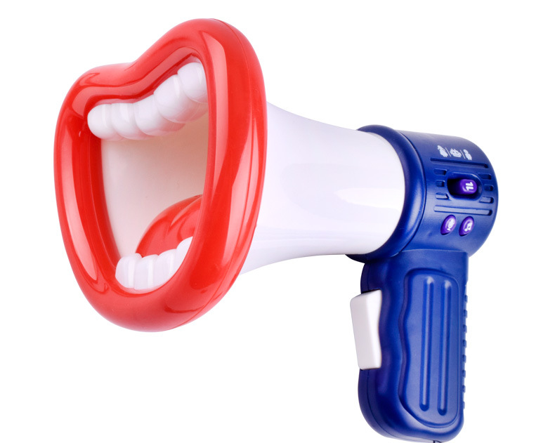 Tiktok Cute Trumpet Multi-Function Recording Microphone Electric Music Microphone Voice Amplifier Toy
