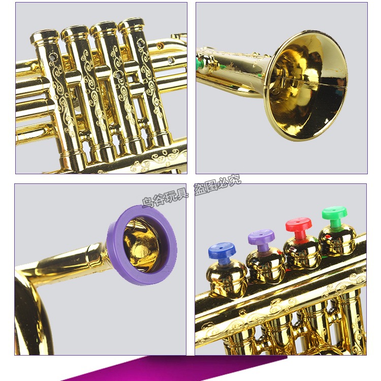 Simulation Music Saxophone Children's Toy Musical Instrument Horn Trumpet Clarionet Stage Performance Props Model