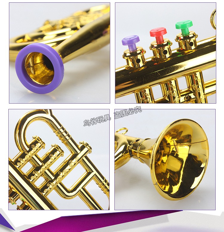Simulation Music Saxophone Children's Toy Musical Instrument Horn Trumpet Clarionet Stage Performance Props Model