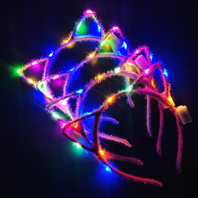 Christmas Luminous Headband Antlers Headband Magic Wand Children's Toys Wholesale Night Market Stall Push Small Gifts
