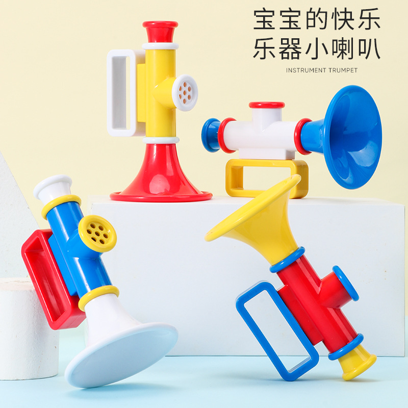 Tiktok&#039;s Same Children&#039;s Small Horn Toy Whistle Whistle Baby&#039;s Funny Harmonica Playing Musical Instrument trumpet toy