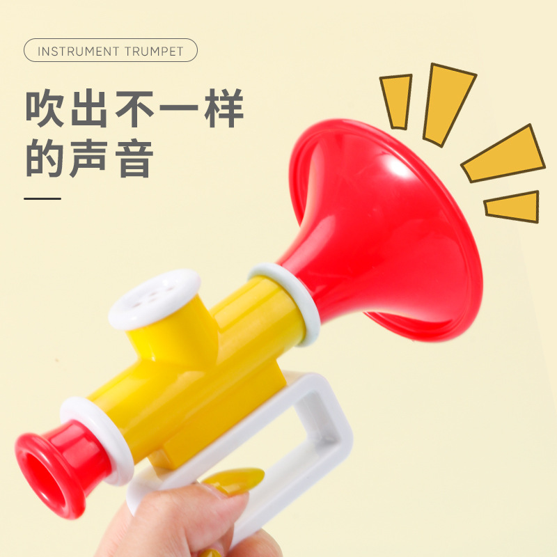 Tiktok&#039;s Same Children&#039;s Small Horn Toy Whistle Whistle Baby&#039;s Funny Harmonica Playing Musical Instrument trumpet toy