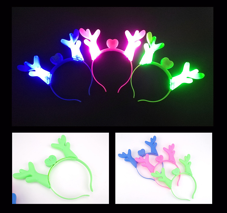 Year Of Tiger Small Gift Luminous Headband Antlers Magic Wand Headband Children 'S Toys Wholesale Push Night Market Stall Supply Year Of Tiger Small Gift Luminous Headband Antlers Magic Wand Headband Children 'S Toys Wholesale Push Night Market Stall Supply
