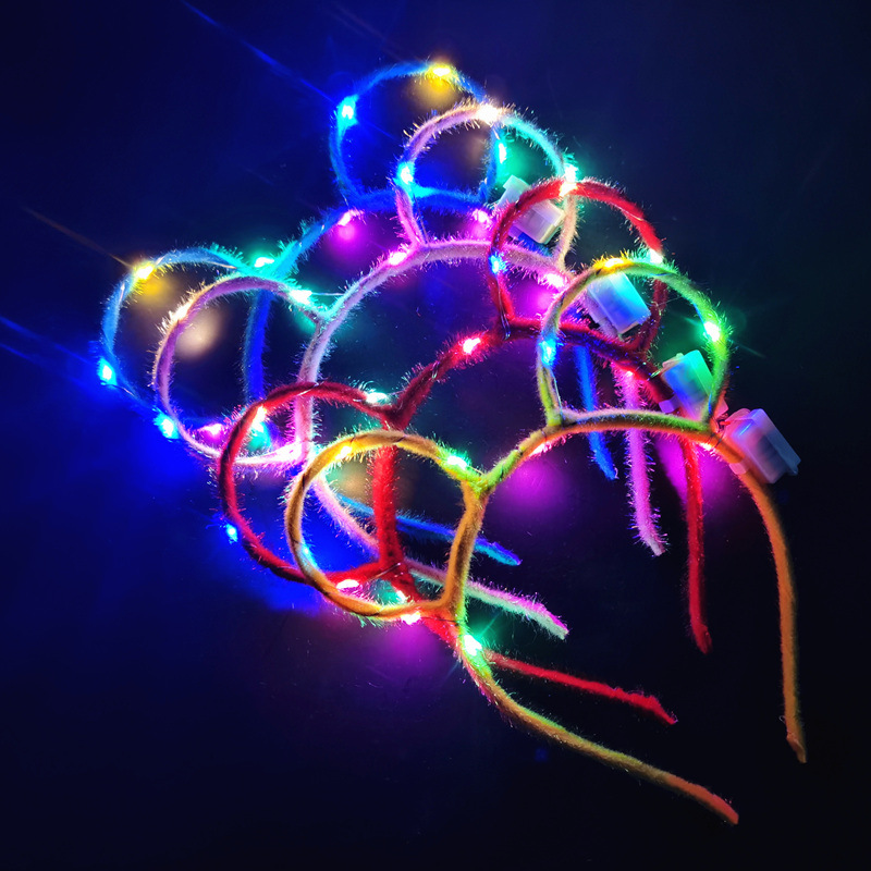 Year Of Tiger Small Gift Luminous Headband Antlers Magic Wand Headband Children 'S Toys Wholesale Push Night Market Stall Supply Year Of Tiger Small Gift Luminous Headband Antlers Magic Wand Headband Children 'S Toys Wholesale Push Night Market Stall Supply
