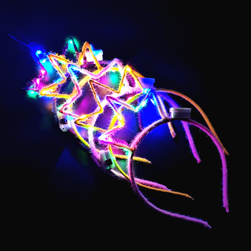 Christmas Luminous Headband Antlers Headband Magic Wand Children's Toys Wholesale Night Market Stall Push Small Gifts