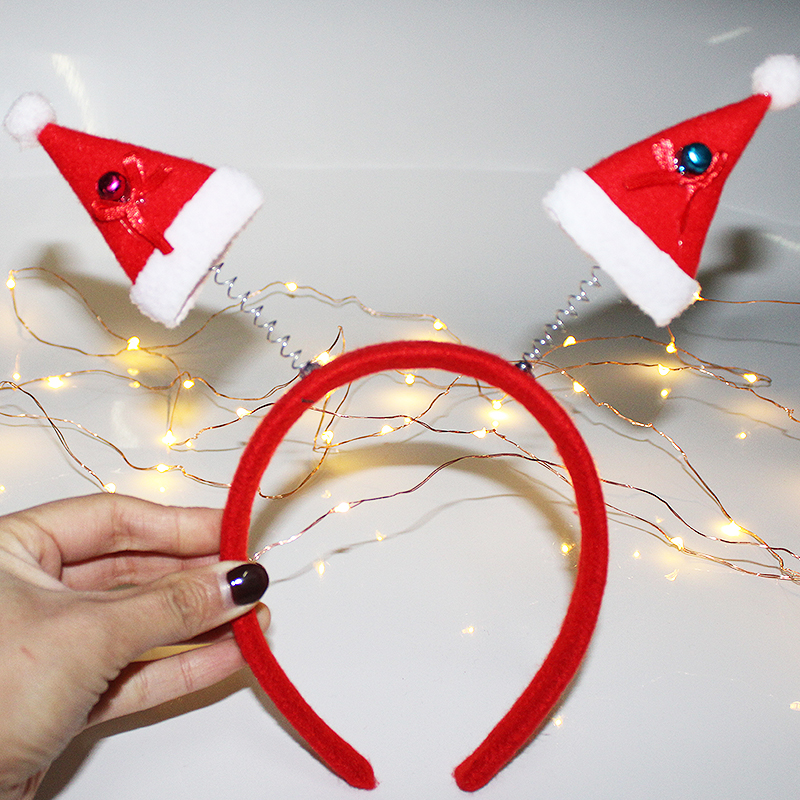 Christmas Head Band Internet Celebrity Luminous Antlers Headband Christmas Headwear Antler Barrettes Creative Headdress Push Small Gift