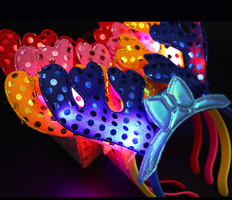 Antlers Factory Direct Sales Concert Cheering Props Luminous Headband Headdress Wholesale Stall Toys Luminous Antlers Antlers Factory Direct Sales Concert Cheering Props Luminous Headband Headdress Wholesale Stall Toys Luminous Antlers