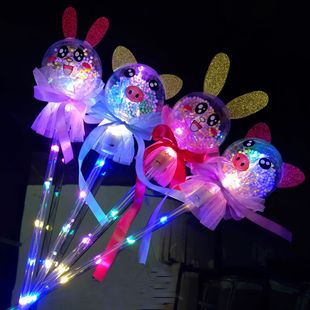 Children's Stall Halloween Large Plastic Flash LED Luminous Headband Luminous Horn Light Luminous Horn Antlers
