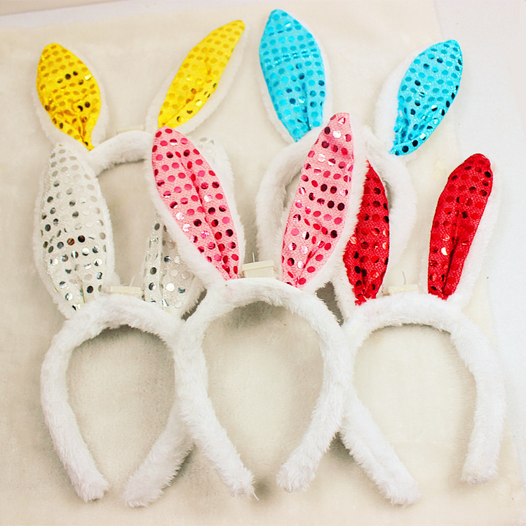 Children's Stall Halloween Large Plastic Flash LED Luminous Headband Luminous Horn Light Luminous Horn Antlers