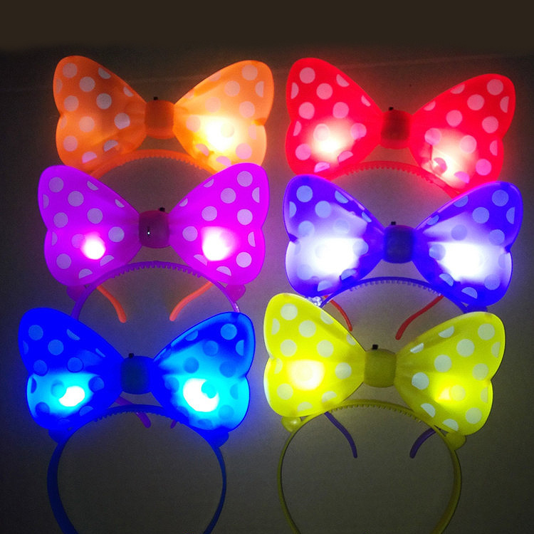 Children's Stall Halloween Large Plastic Flash LED Luminous Headband Luminous Horn Light Luminous Horn Antlers