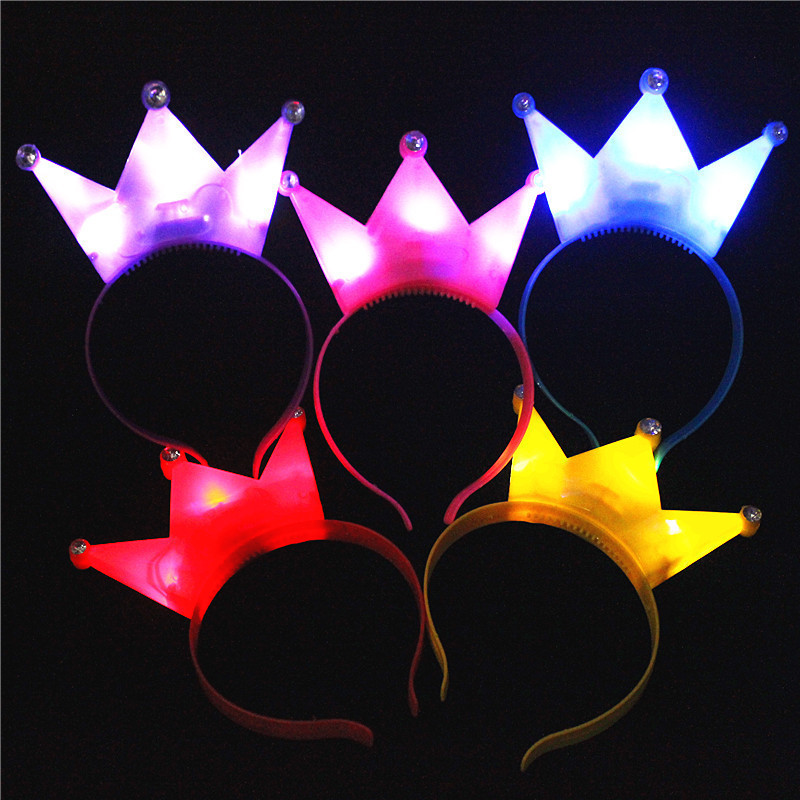 Children's Stall Halloween Large Plastic Flash LED Luminous Headband Luminous Horn Light Luminous Horn Antlers