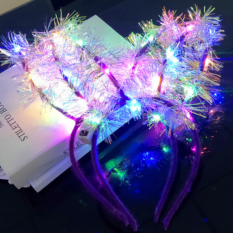 Luminous Gold Wire Rabbit Ears Headband Children's Gold Wire Luminous Headband Children's Creative Glow Toy Small Gift Wholesale Luminous Gold Wire Rabbit Ears Headband Children's Gold Wire Luminous Headband Children's Creative Glow Toy Small Gift Wholesale