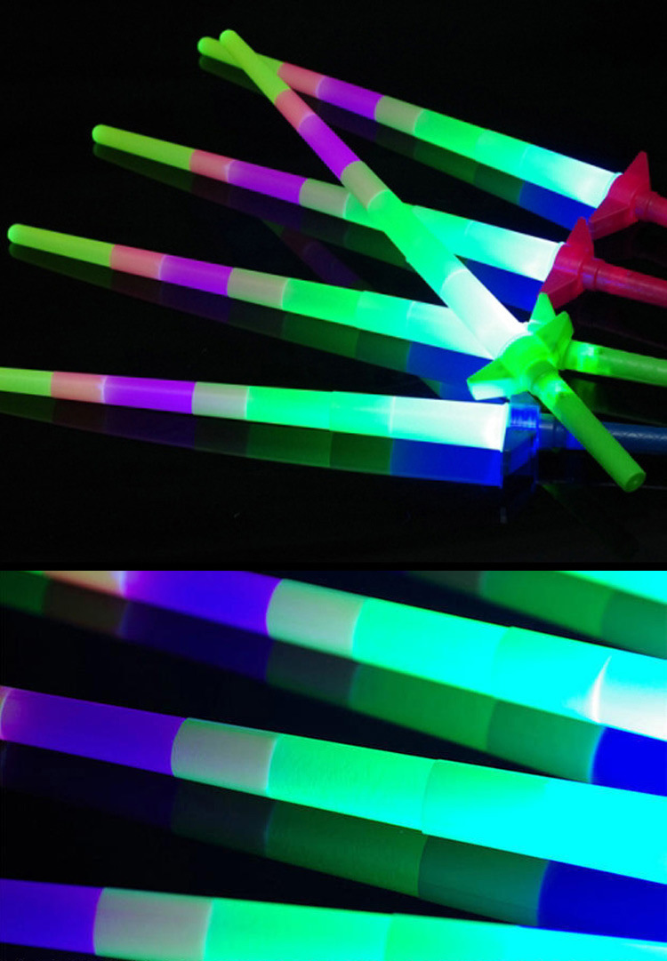 Electronic Retractable Glow Stick Concert Cheering Props Large Light Stick Creative LED Glow Stick Light Stick
