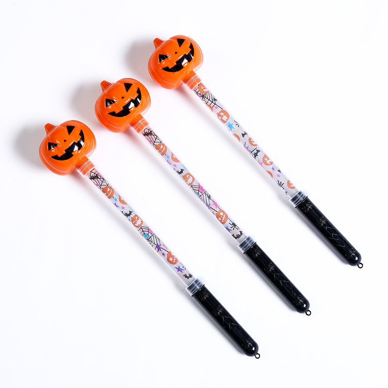2021 Popular Party Ghost Head Glow Stick Ghost Festival Light-Emitting Pumpkin Light Stick Plastic Toy Creative Wholesale