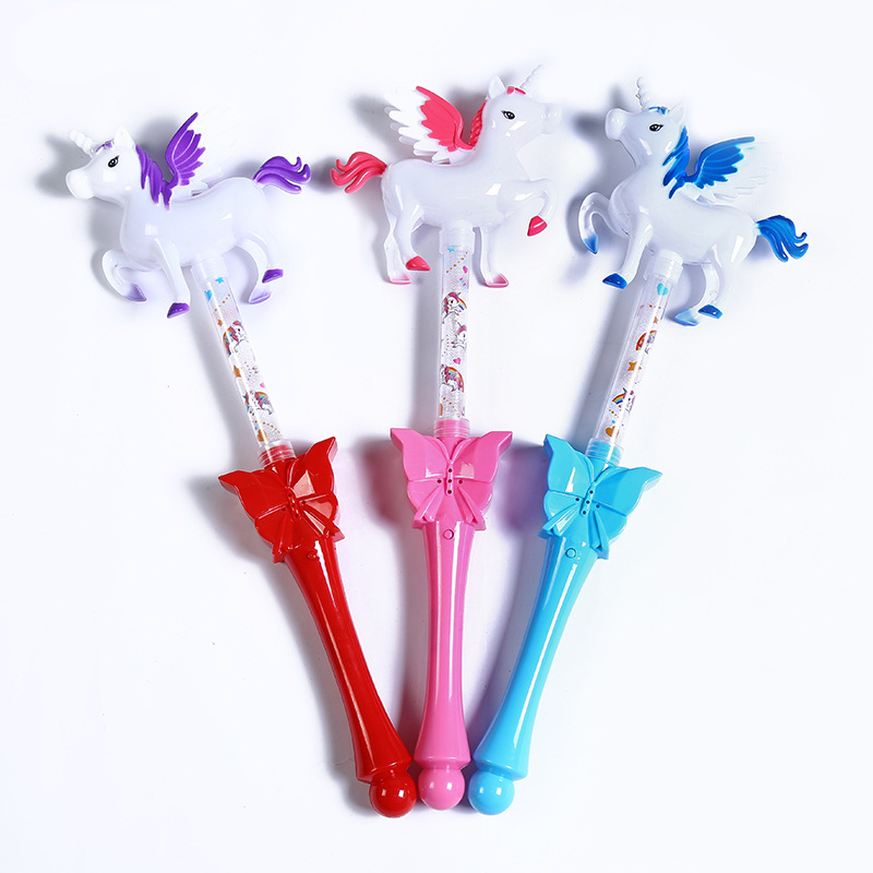 Creative New Unicorn Color Glow Stick Plastic Children's Luminous Stick Stall Supply Factory Wholesale Creative New Unicorn Color Glow Stick Plastic Children's Luminous Stick Stall Supply Factory Wholesale