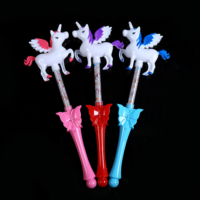 Creative New Unicorn Color Glow Stick Plastic Children's Luminous Stick Stall Supply Factory Wholesale Creative New Unicorn Color Glow Stick Plastic Children's Luminous Stick Stall Supply Factory Wholesale