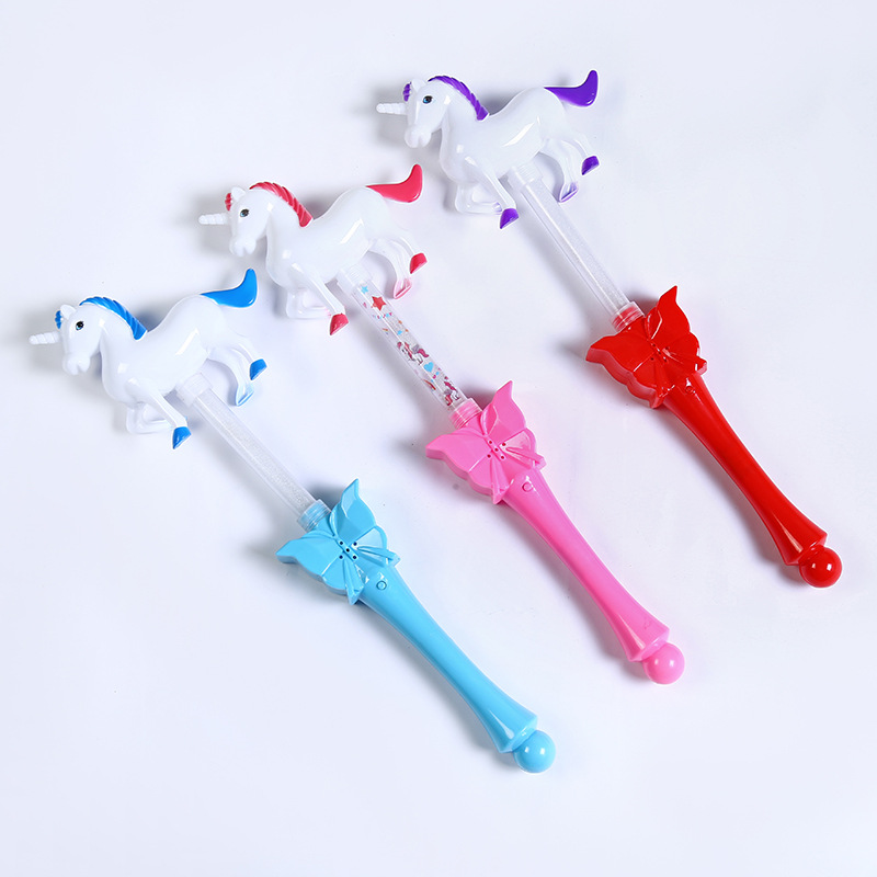 Creative New Unicorn Color Glow Stick Plastic Children's Luminous Stick Stall Supply Factory Wholesale Creative New Unicorn Color Glow Stick Plastic Children's Luminous Stick Stall Supply Factory Wholesale