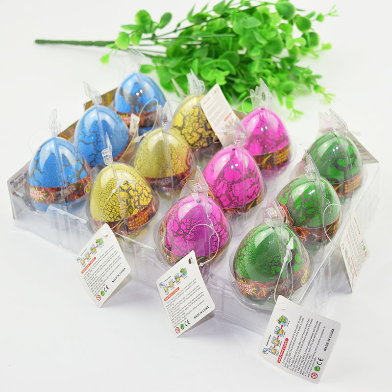 Manufacturer direct sale of new outsize color cracked dinosaur egg bubble egg hatchling egg expansion toy Easter egg puzzle toys