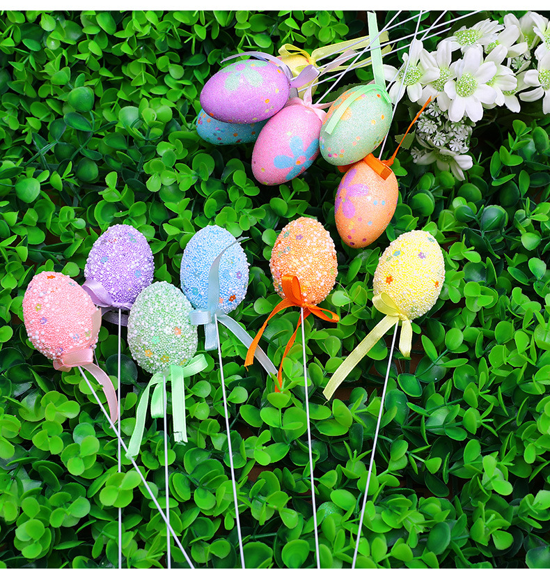 Cross-Border Wholesale Easter Christmas Egg Decorations Simulation Foam Egg Gifts Flower Arrangement Holiday Scene Layout Cross-Border Wholesale Easter Christmas Egg Decorations Simulation Foam Egg Gifts Flower Arrangement Holiday Scene Layout