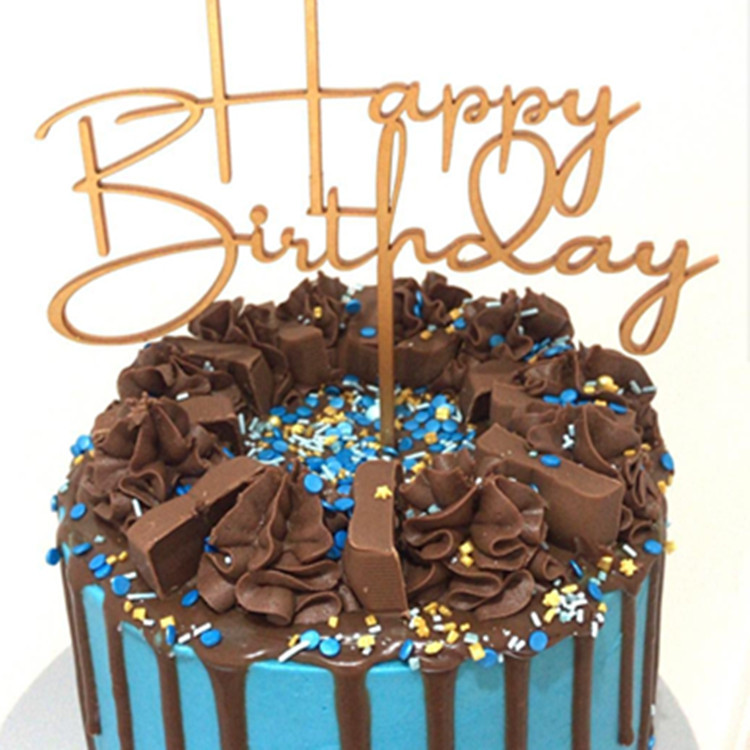 Baking Cake Topper Large and Small Sizes Glitter Crown Number Acrylic Cake Insertion Birthday Dessert Dress up