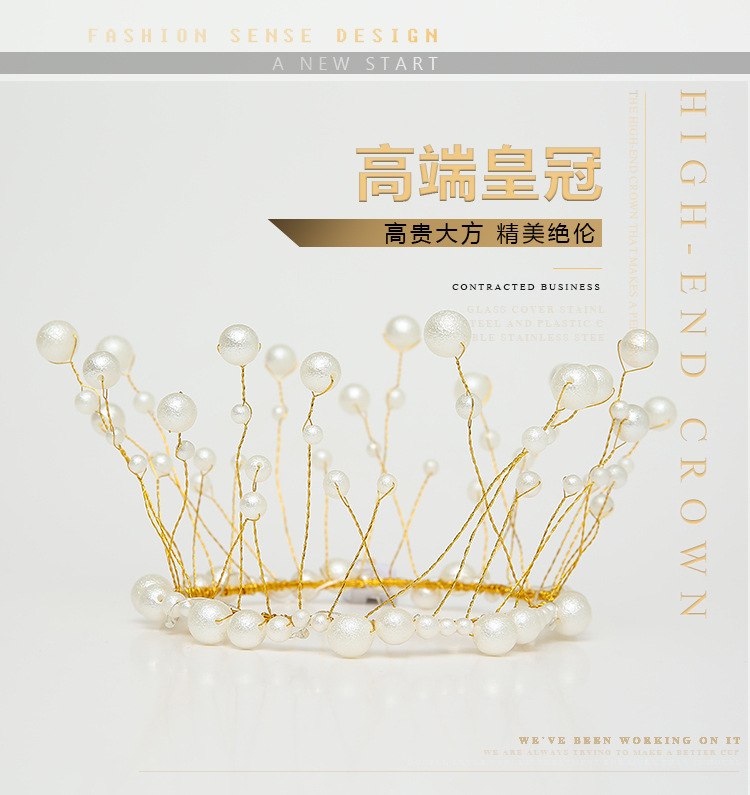 Factory Direct Sales Pearl Crown Cake Decoration Artificial Headdress Baking Decoration Birthday Cake Crown Spot Factory Direct Sales Pearl Crown Cake Decoration Artificial Headdress Baking Decoration Birthday Cake Crown Spot