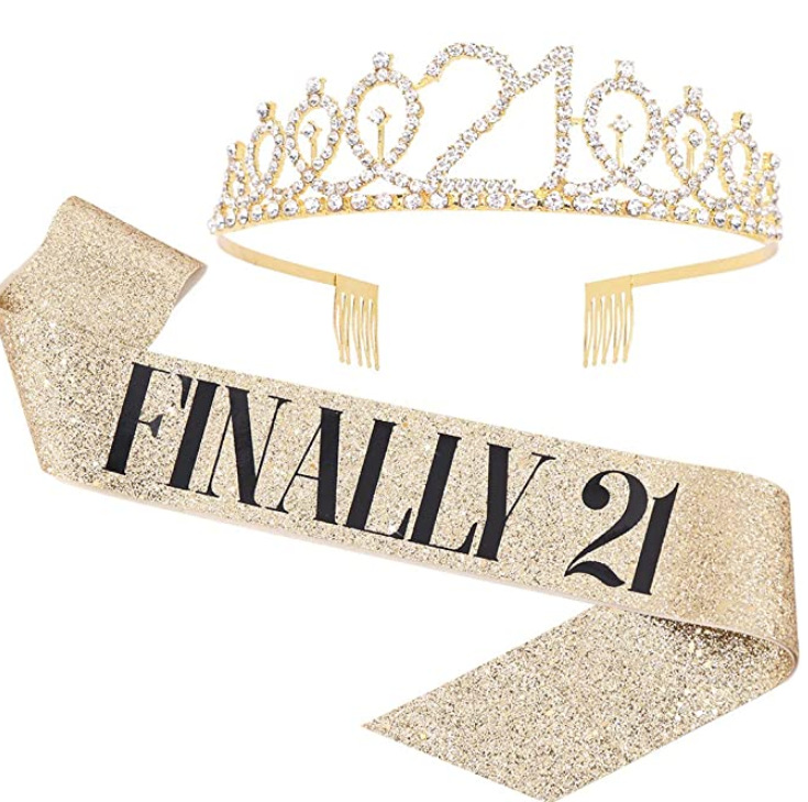Hot Sale Birthday Party Shoulder Strap Set Birthday Girl Ceremony Band Crown Rose Gold Powder Cloth Shoulder Strap Hot Sale Birthday Party Shoulder Strap Set Birthday Girl Ceremony Band Crown Rose Gold Powder Cloth Shoulder Strap