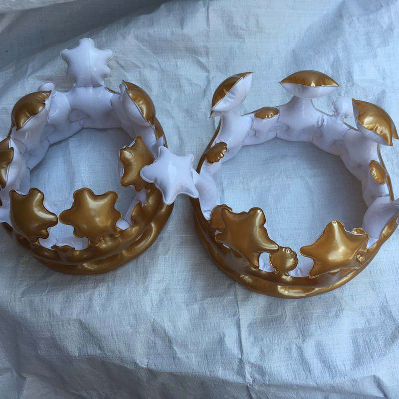 PVC inflatable toys Birthday gift Golden Crown children's Crown costume creative gift interactive toys PVC inflatable toys Birthday gift Golden Crown children's Crown costume creative gift interactive toys