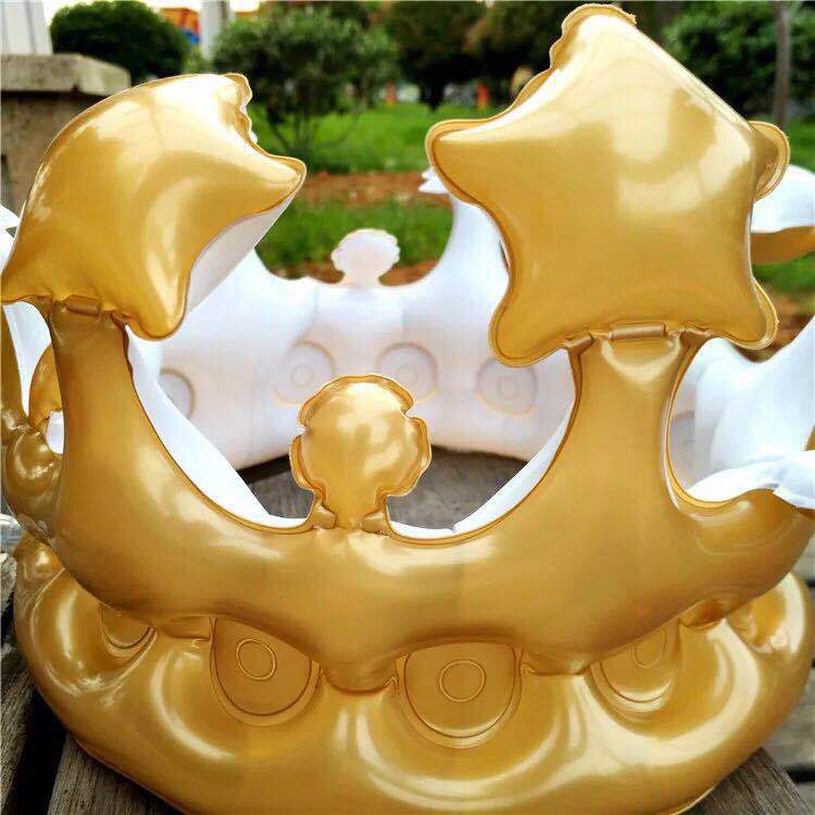 PVC inflatable toys Birthday gift Golden Crown children's Crown costume creative gift interactive toys PVC inflatable toys Birthday gift Golden Crown children's Crown costume creative gift interactive toys
