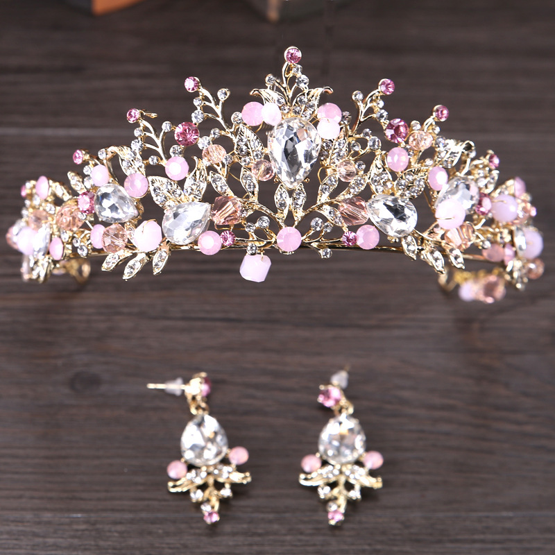 Crown 2020 KoreanStyle Crystal Hairband Bridal Headdress Hair Accessories Birthday Crown Ornament Children&#039;s Crown