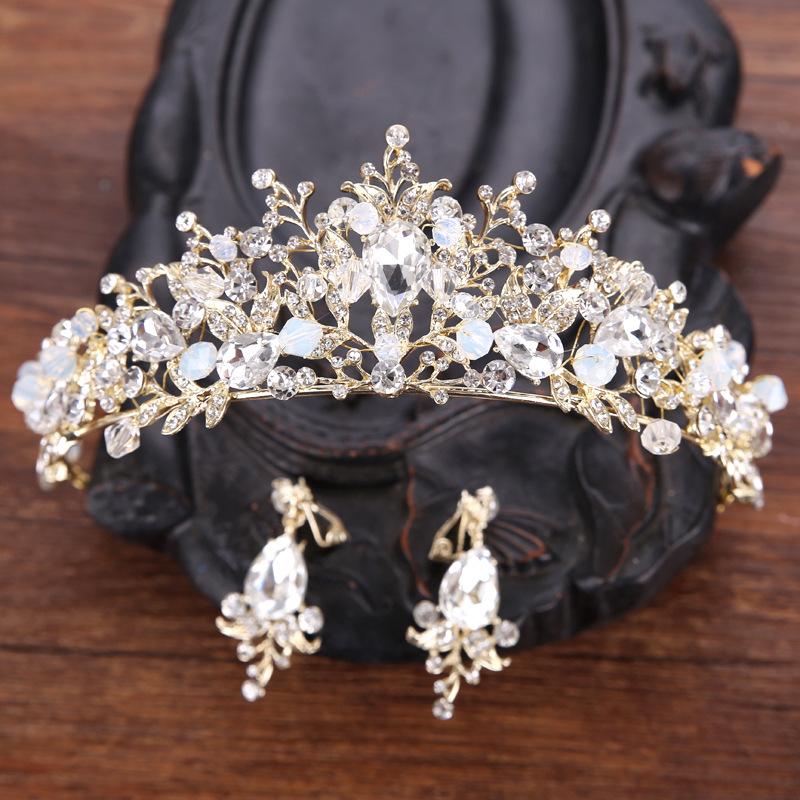 Crown 2020 KoreanStyle Crystal Hairband Bridal Headdress Hair Accessories Birthday Crown Ornament Children&#039;s Crown