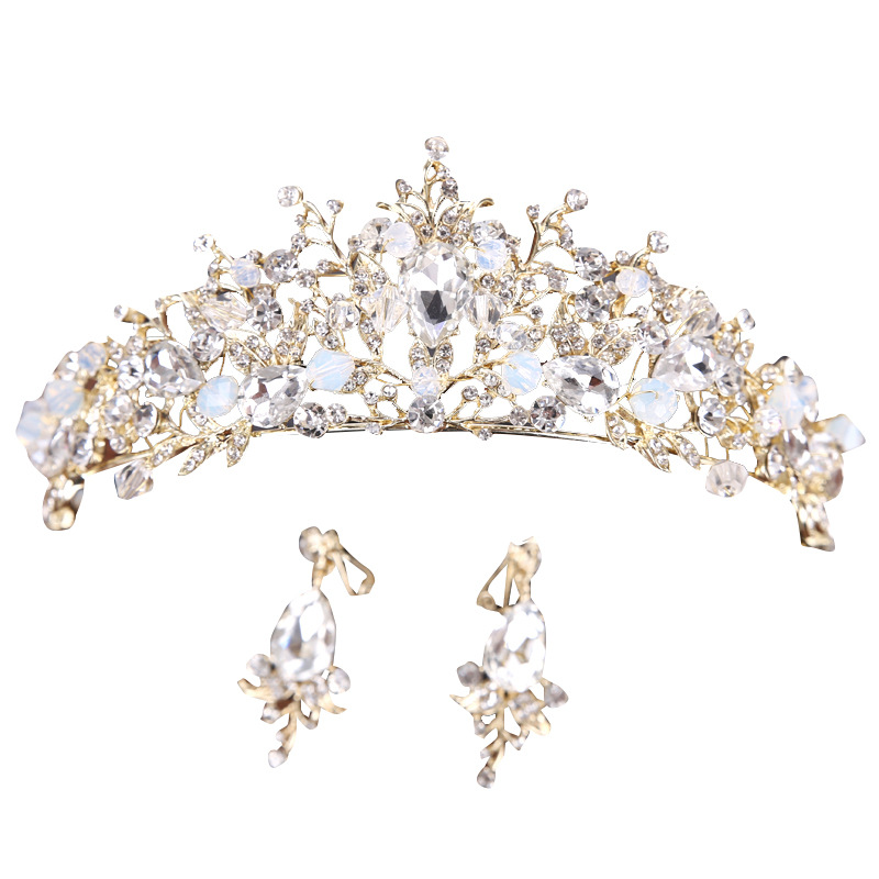 Crown 2020 KoreanStyle Crystal Hairband Bridal Headdress Hair Accessories Birthday Crown Ornament Children&#039;s Crown