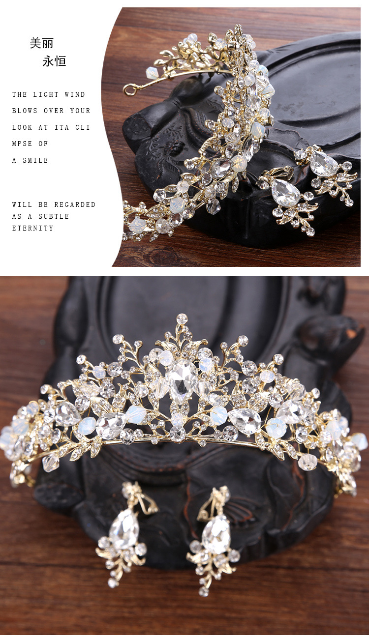 Crown 2020 KoreanStyle Crystal Hairband Bridal Headdress Hair Accessories Birthday Crown Ornament Children's Crown Crown 2020 KoreanStyle Crystal Hairband Bridal Headdress Hair Accessories Birthday Crown Ornament Children's Crown