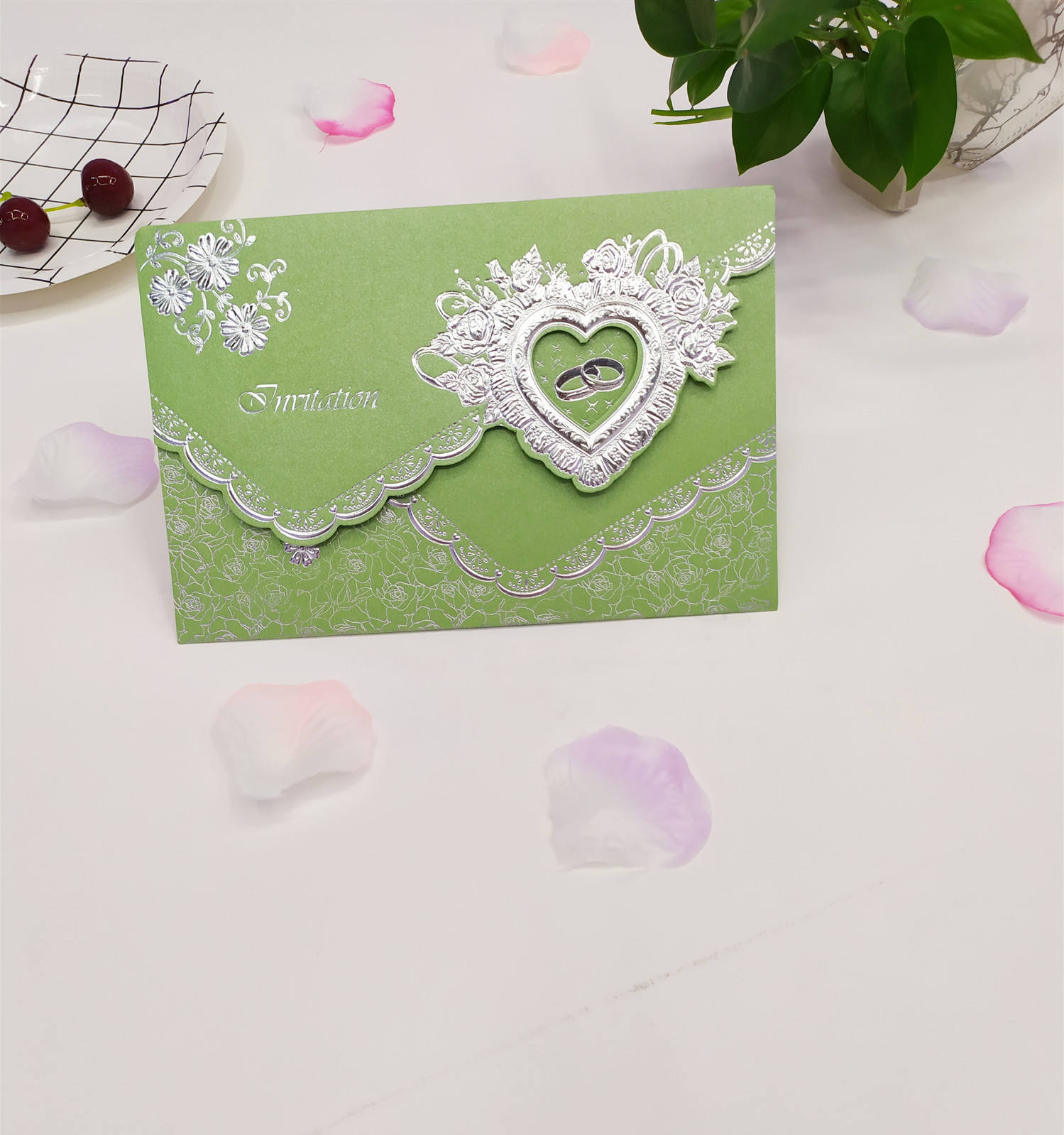 and Foreign High and Medium-Grade Laser Gilding Various Crafts High and Medium-Grade Invitation Cards Invitations