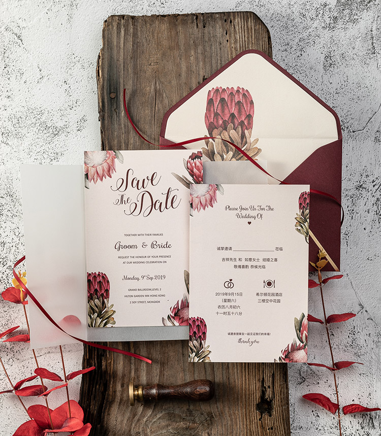 European-Style Mori Style Invitation Letter Personalized Creative Invitation Card Wedding 2020 Wedding Invitations European-Style Mori Style Invitation Letter Personalized Creative Invitation Card Wedding 2020 Wedding Invitations