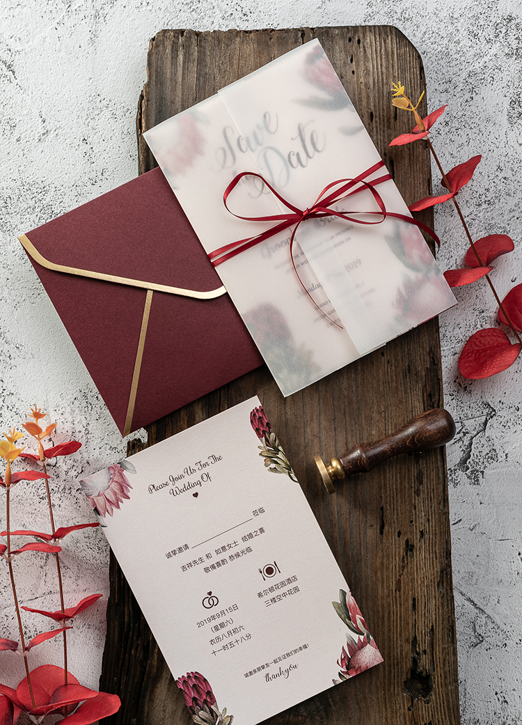 European-Style Mori Style Invitation Letter Personalized Creative Invitation Card Wedding 2020 Wedding Invitations European-Style Mori Style Invitation Letter Personalized Creative Invitation Card Wedding 2020 Wedding Invitations