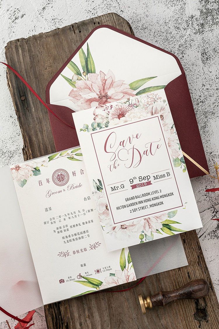 European-Style Mori Style Invitation Letter Personalized Creative Invitation Card Wedding 2020 Wedding Invitations European-Style Mori Style Invitation Letter Personalized Creative Invitation Card Wedding 2020 Wedding Invitations