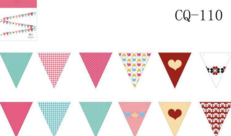Boat Anchor Triangle Bunting DIY Latte Art Hanging Decoration Party Decoration Bunting Party Supplies Triangle Flag