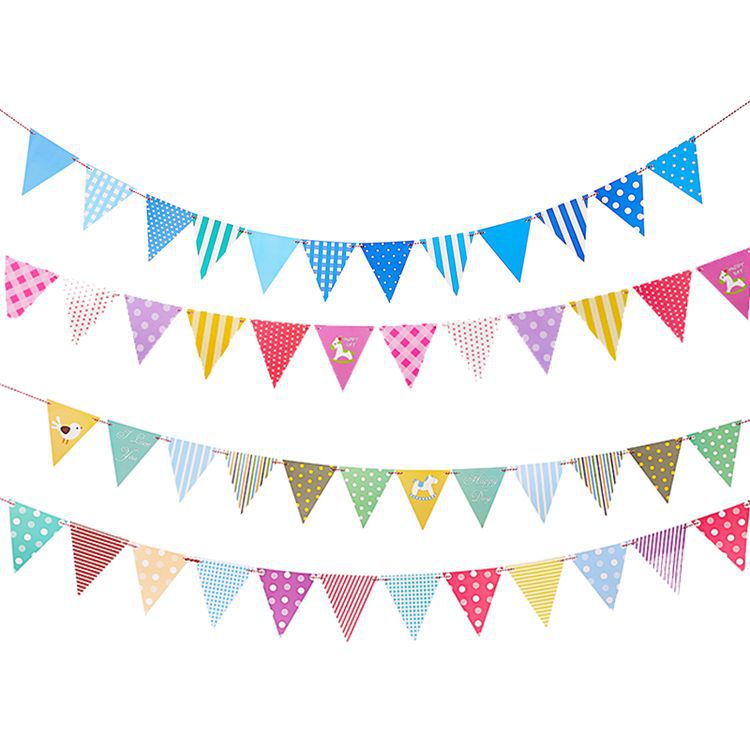 Boat Anchor Triangle Bunting DIY Latte Art Hanging Decoration Party Decoration Bunting Party Supplies Triangle Flag