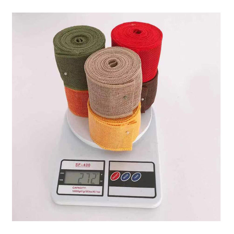 Decoration Imitation Linen Roll DIY 6cm Wide Color Imitation Linen Roll 5M Christmas Decoration Braid Linen Volume