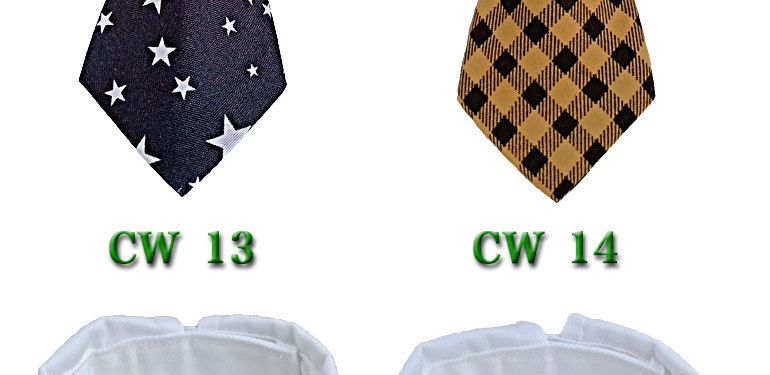 Pet Tie Bow Tie Dog Tie Striped  Collar Scarf Fake Collar Bib Bow