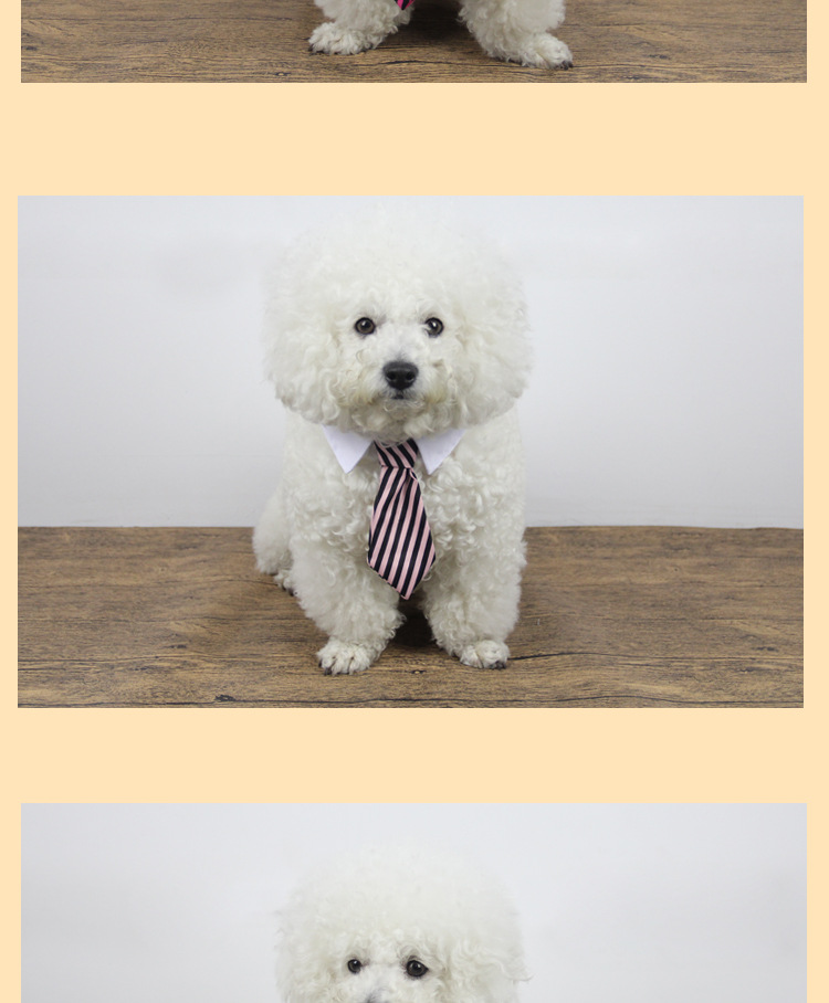 Jizai Pet Supplies Tie Wholesale Cute Pet Tie Striped Trendy Pet Four Seasons Cotton Dog Bow Tie