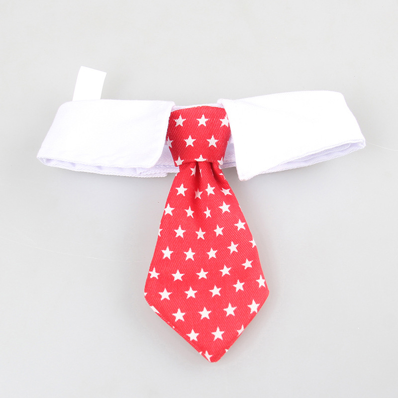 Jizai Pet Supplies Tie Wholesale Cute Pet Tie Striped Trendy Pet Four Seasons Cotton Dog Bow Tie