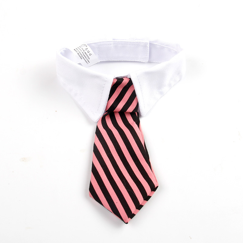 Jizai Pet Supplies Tie Wholesale Cute Pet Tie Striped Trendy Pet Four Seasons Cotton Dog Bow Tie