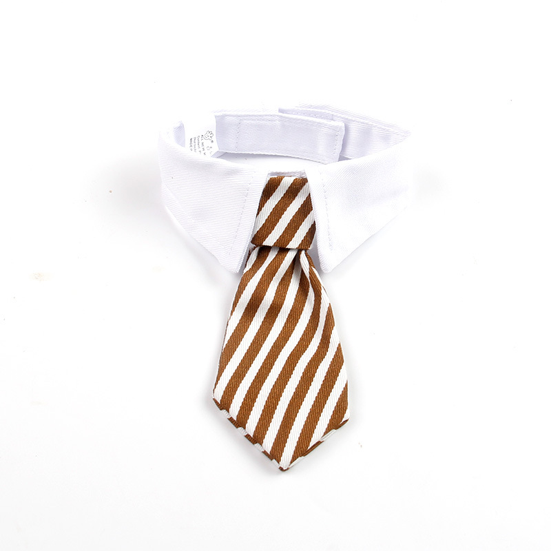 Jizai Pet Supplies Tie Wholesale Cute Pet Tie Striped Trendy Pet Four Seasons Cotton Dog Bow Tie