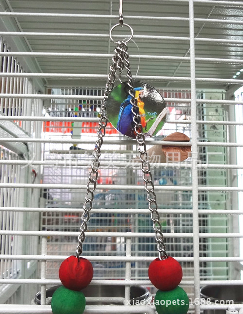 Factory direct sale bird toy swing parrot nibbling toy bird cage hanging bird supplies wholesale.