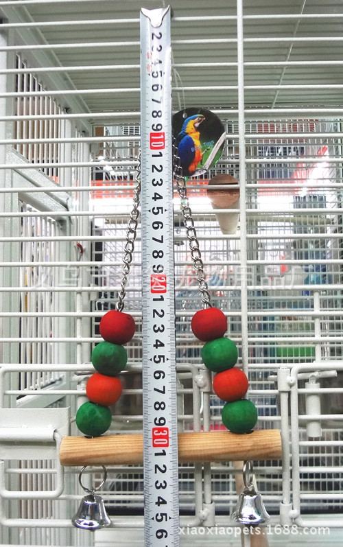 Factory direct sale bird toy swing parrot nibbling toy bird cage hanging bird supplies wholesale.